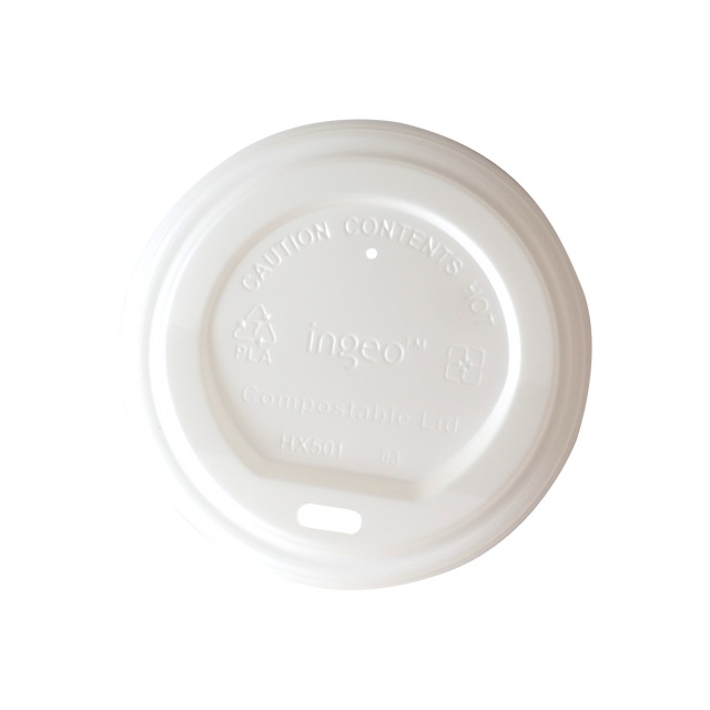 decent Hot Cup Lid - White