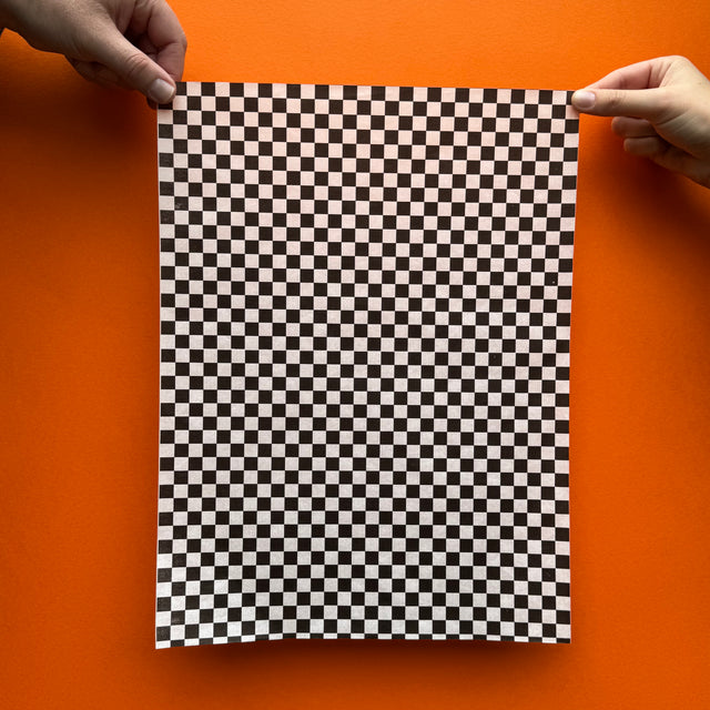 decent Greaseproof Paper - Checkered