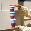 decent Hot Cup - Single Wall - Blue & Burgundy