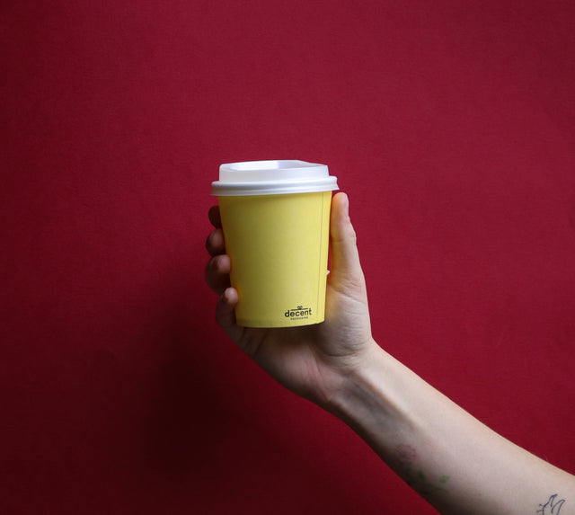 decent Hot Cup - Single Wall - Butter