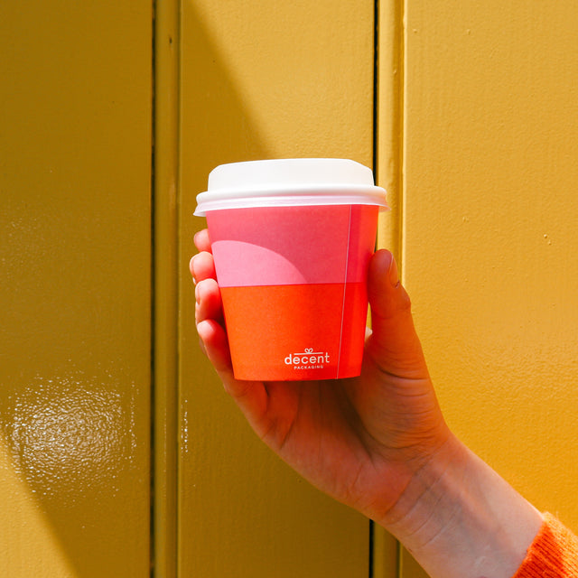 decent Hot Cup - Single Wall - Pink & Orange