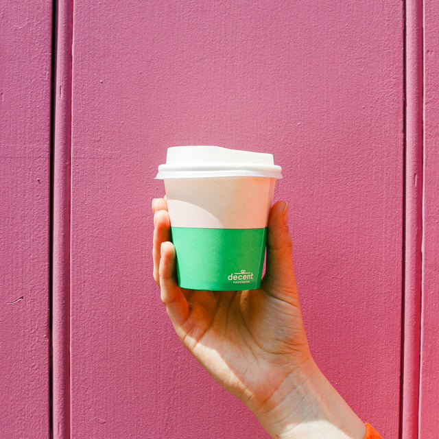 decent Hot Cup - Single Wall - Pink & Green