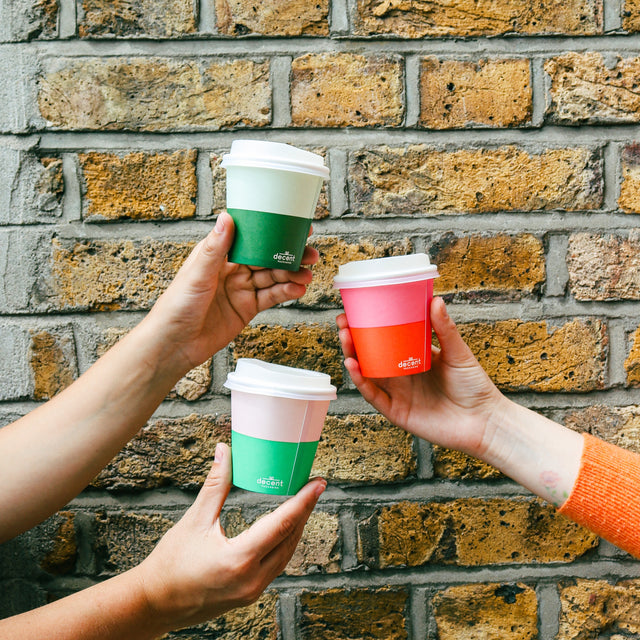 decent Hot Cup - Single Wall - Pink & Orange