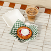 decent Greaseproof Paper - Green Checkered