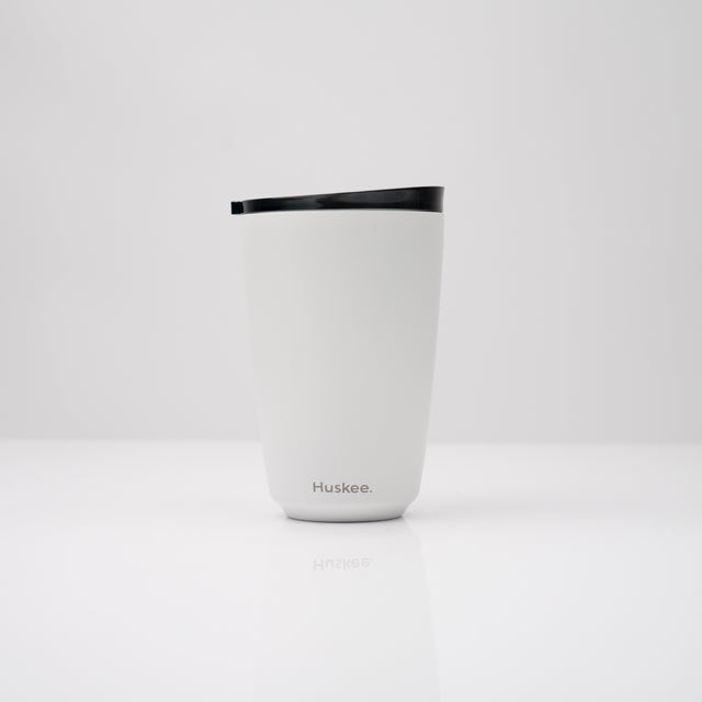 HuskeeSteel Cup & Lid - White