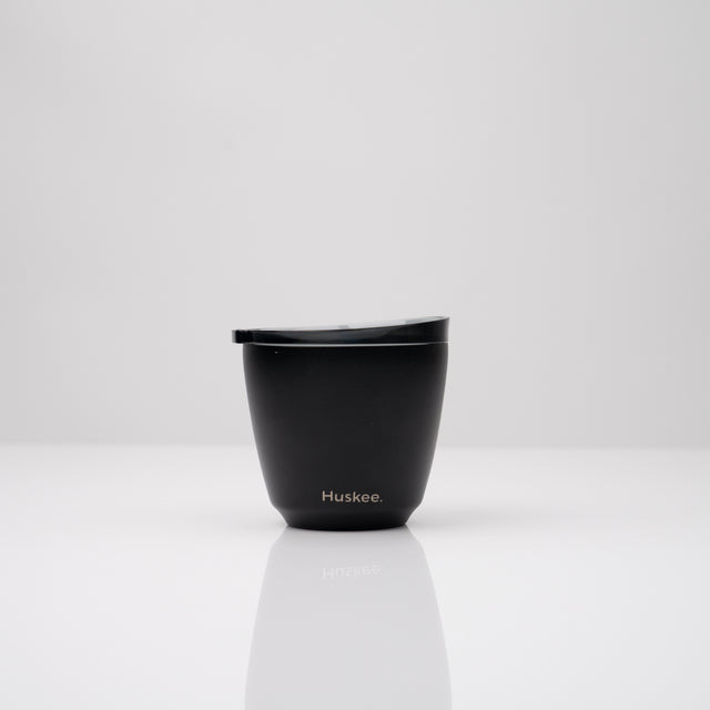 HuskeeSteel Cup & Lid - Black
