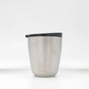 HuskeeSteel Cup & Lid - Brushed Steel