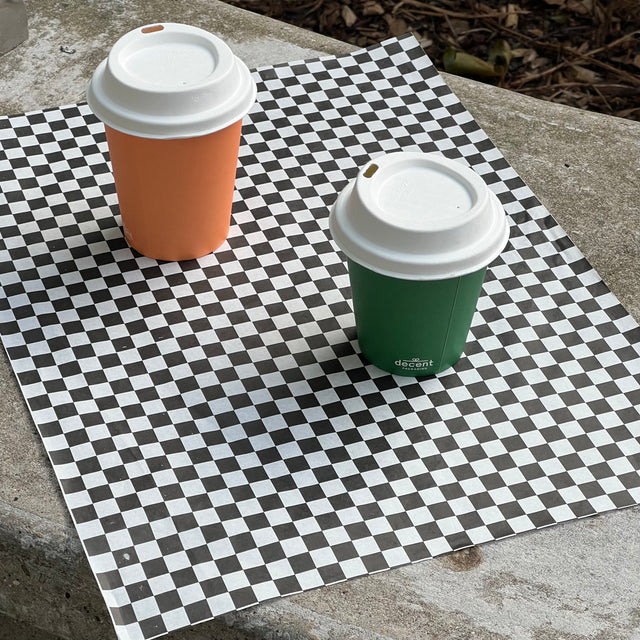 decent Greaseproof Paper - Checkered
