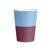 decent Hot Cup - Single Wall - Blue & Burgundy