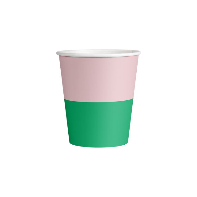 decent Hot Cup - Single Wall - Pink & Green