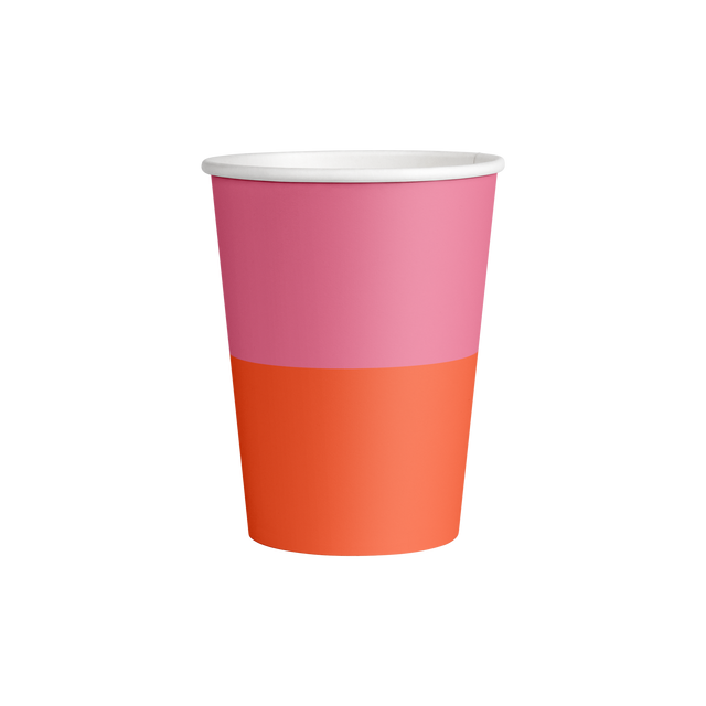 decent Hot Cup - Single Wall - Pink & Orange