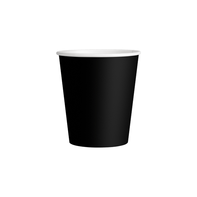 6oz Single Walled Black Hot Cup